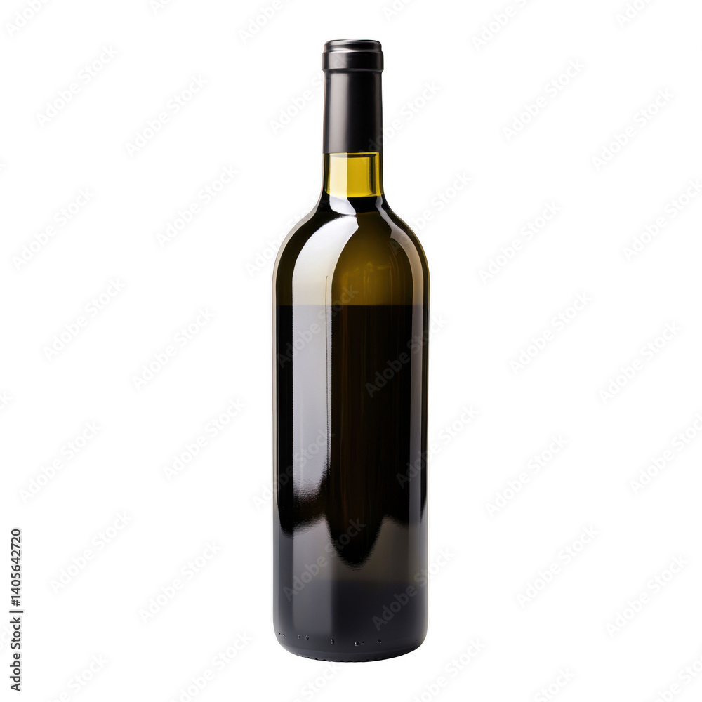 Wine bottle isolated on transparent or white background. Party drink. Wine bottle isolated on transparent or white background. Party drink.