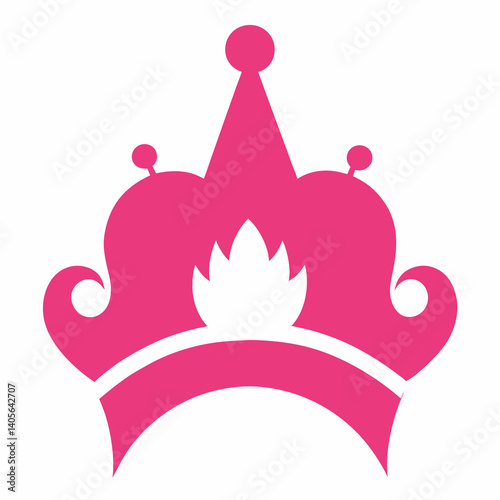 Princess Style Birthday Crown Silhouette