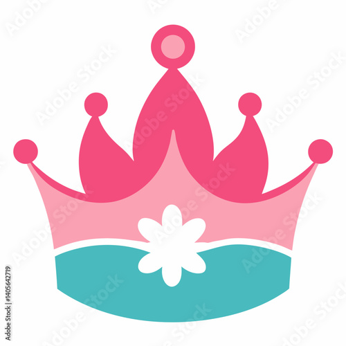 Princess Style Birthday Crown Silhouette