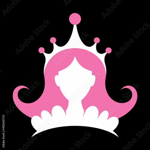 Princess Style Birthday Crown Silhouette