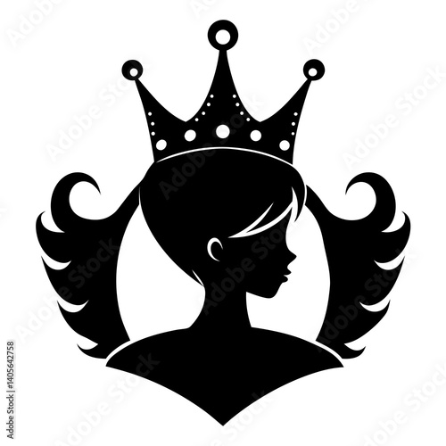 Princess Style Birthday Crown Silhouette