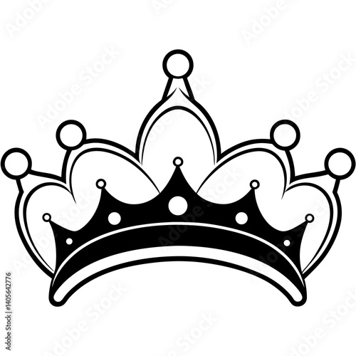 Princess Style Birthday Crown Silhouette