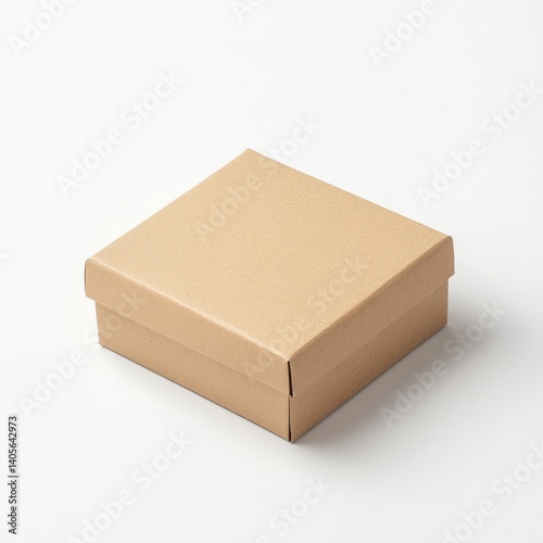 A blank kraft paper box mockup