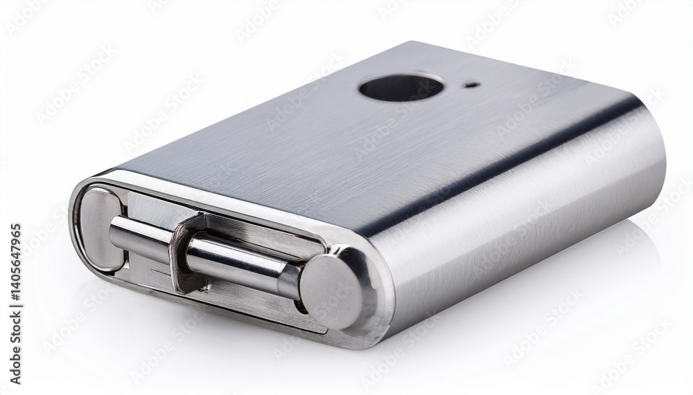 stainless deadbolt isolated on white stainless deadbolt isolated on white