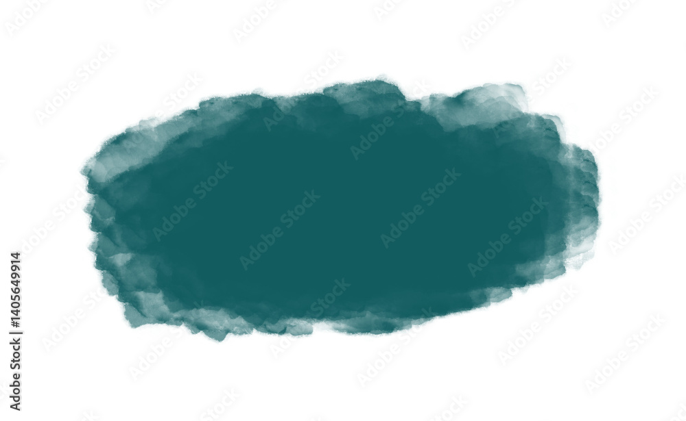 Fototapeta premium Ink brush stock texture isolated on transparent background, PNG file