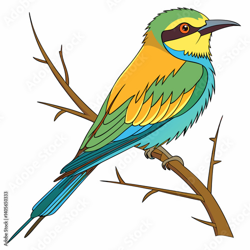 blue tit on a branch