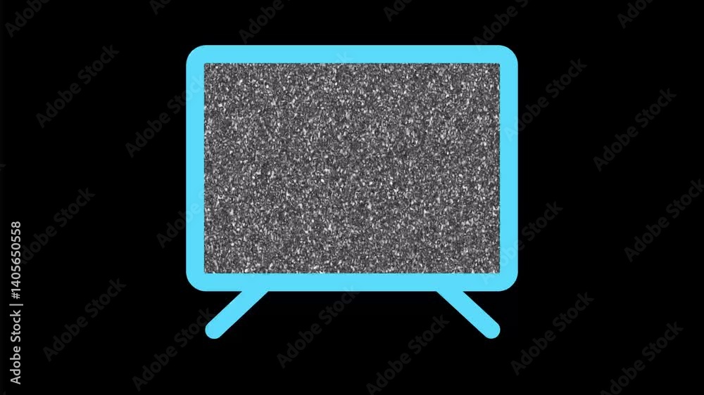 Tv no signal animation.Noice glitch motion animation video. Stock ビデオ ...
