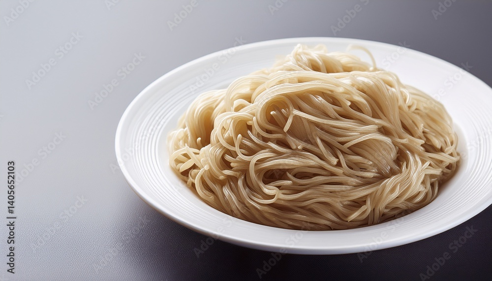 shirataki with oat fiber oat noodles with konjac in white plate low calorie high fiber no fat food for weight loss shirataki with oat fiber oat noodles with konjac in white plate low calorie high fiber no fat food for weight loss