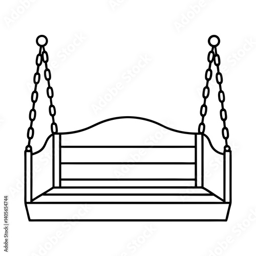 wrought iron swing