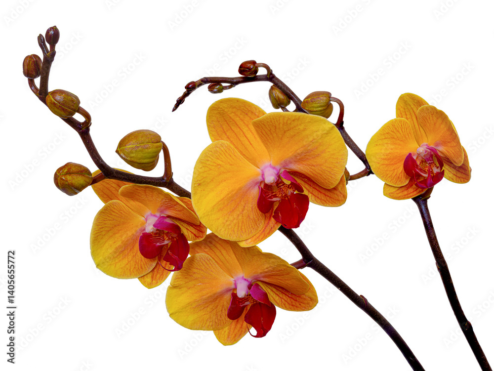 Orchid flower without background