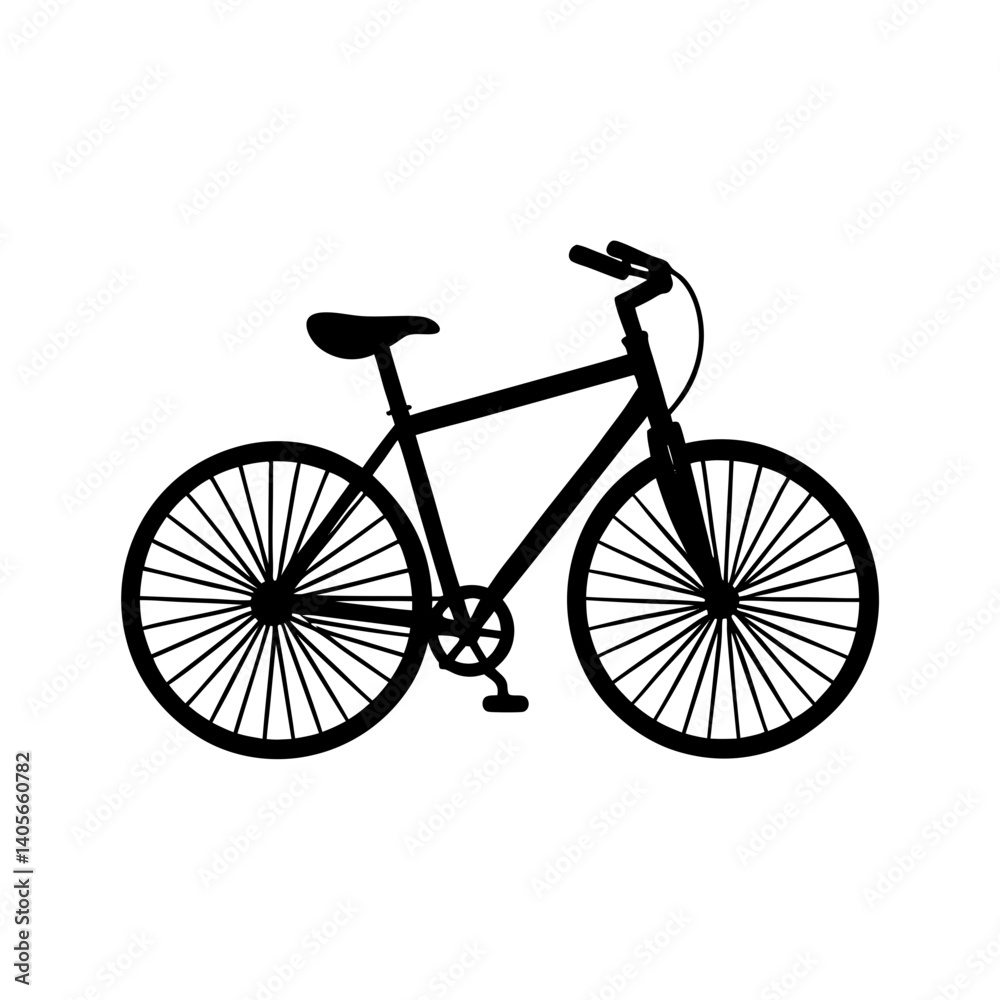 Fototapeta premium Bike Silhouette vector illustration