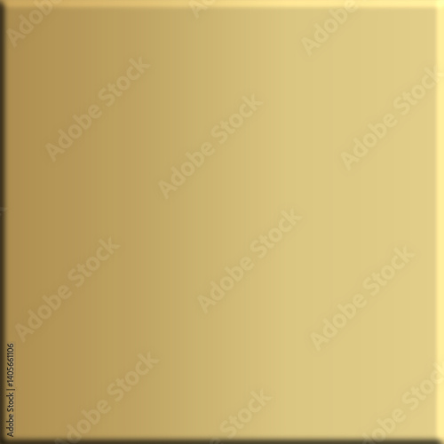 3D empty gold plate
