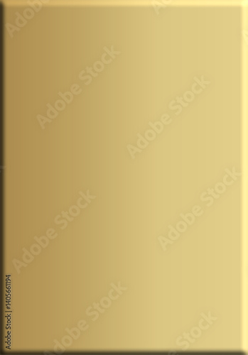3D empty gold plate