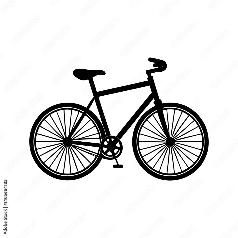 Fototapeta premium Bike Silhouette vector illustration