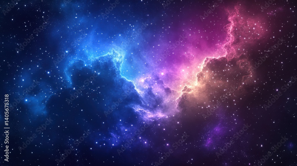Space background with realistic nebula and shining stars. Colorful cosmos with stardust and milky way. Magic color galaxy. Infinite universe and starry night. Vector illustration Space background with realistic nebula and shining stars. Colorful cosmos with stardust and milky way. Magic color galaxy. Infinite universe and starry night. Vector illustration