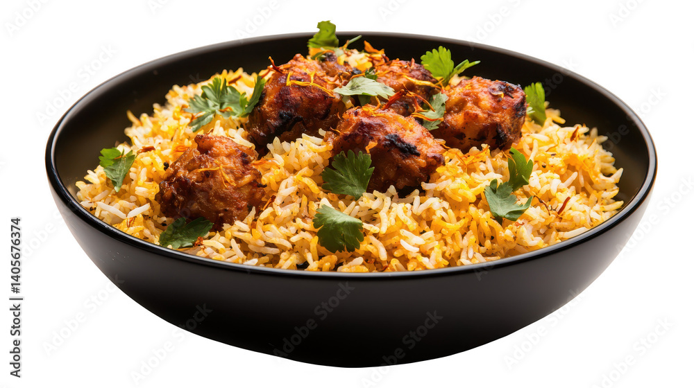 Savory meat and cilantro rice bowl, a quick healthy culinary delight Savory meat and cilantro rice bowl, a quick healthy culinary delight