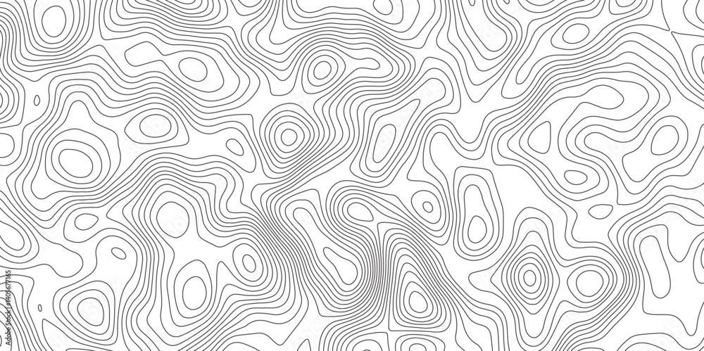 Fototapeta premium Abstract Topographic contour map. Vector cartography illustration. Abstract lines background. Line topography map contour background concept of a conditional geography scheme and the terrain path.