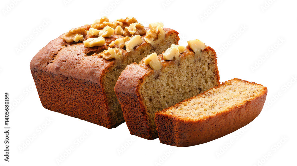 Delicious homemade loaf of bread topped with crunchy nuts, a perfect treat for any occasion Delicious homemade loaf of bread topped with crunchy nuts, a perfect treat for any occasion