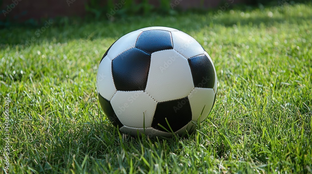 Fototapeta premium soccer ball on grass