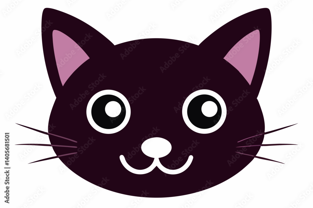 Fototapeta premium cat head icon