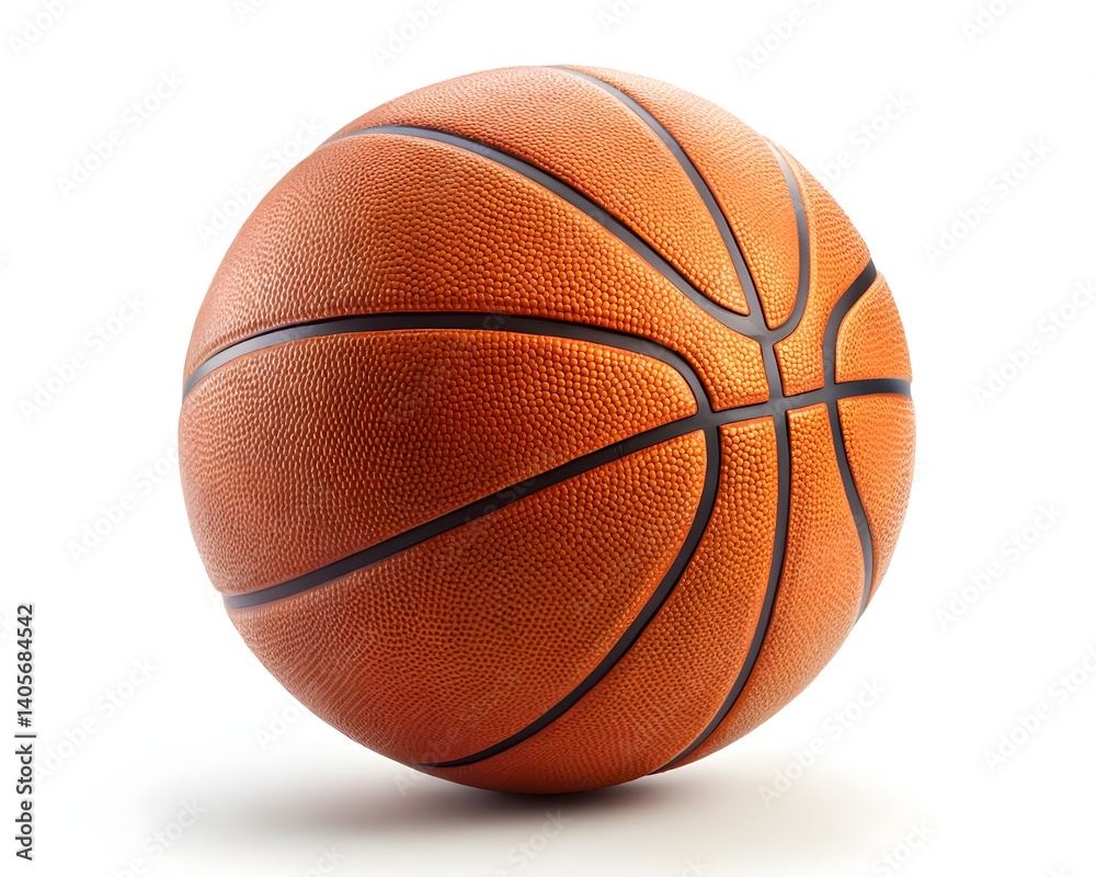 Fototapeta premium basketball isolated on white background