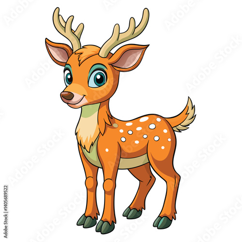 Cute cartoon deer (1)