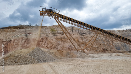 Stone quarry conveyor belt