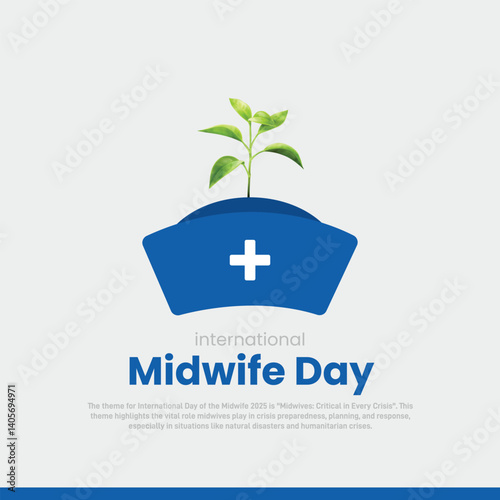 international day of the midwife creative banner, poster, social media post, postcard, background, backdrop, greetings card, web banner, cover design etc. international midwife day.