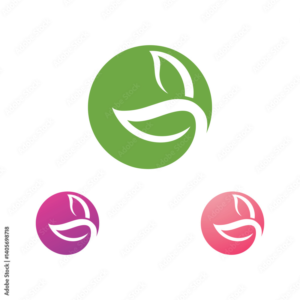 Leaf green  initial G letter logo vector