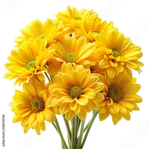 yellow chrysanthemum flowers