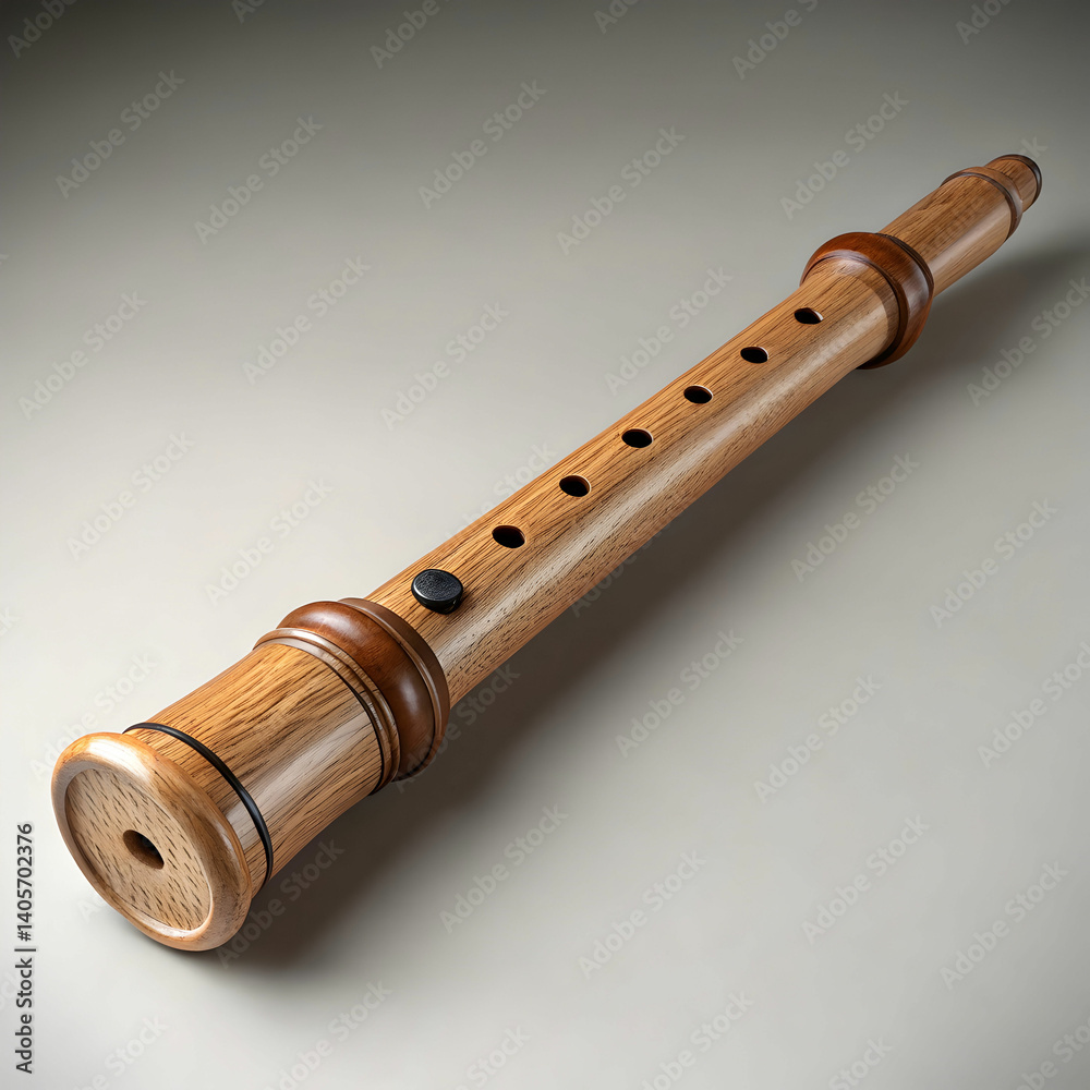 Naklejka premium recorder music instrument