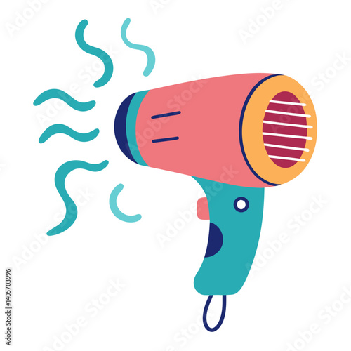 Hair Styling Tool Hair Dryer with Cord Icon

