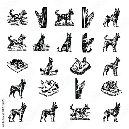 Belgian Malinois svg