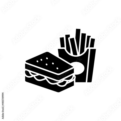 Sandwich and Chips in Take-out Box Symbolizing Lunch Delivery