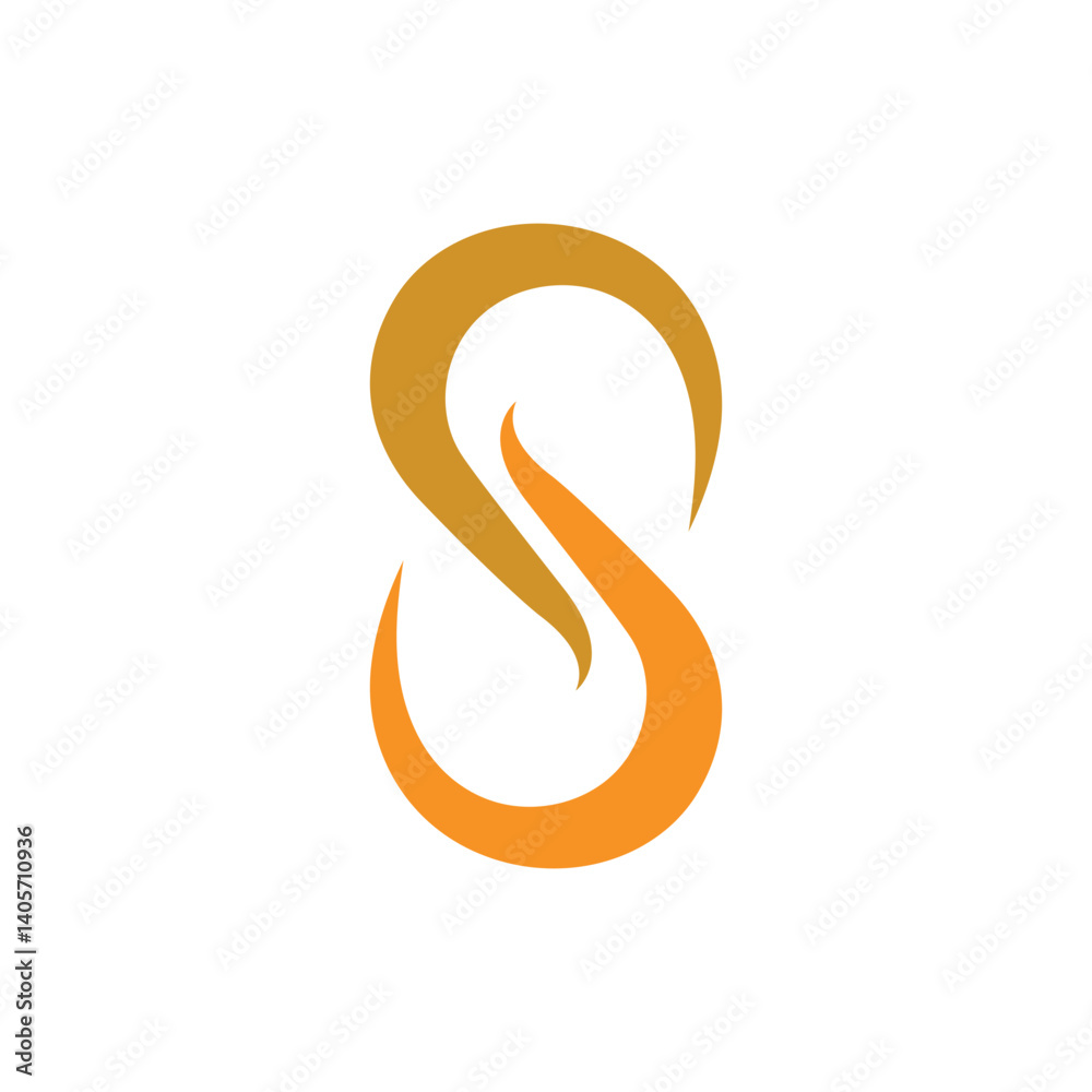 Obraz premium S logo and symbol icon vector