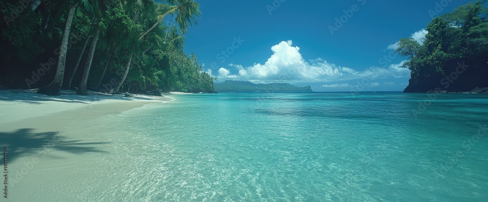 Obraz premium Pristine tropical beach paradise