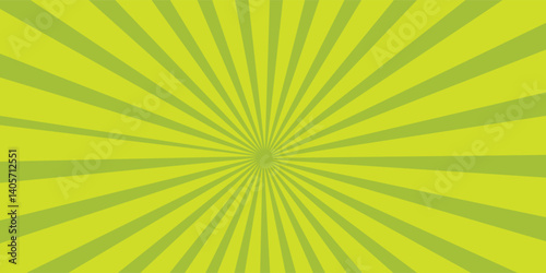 Abstract soft Green rays background. 
