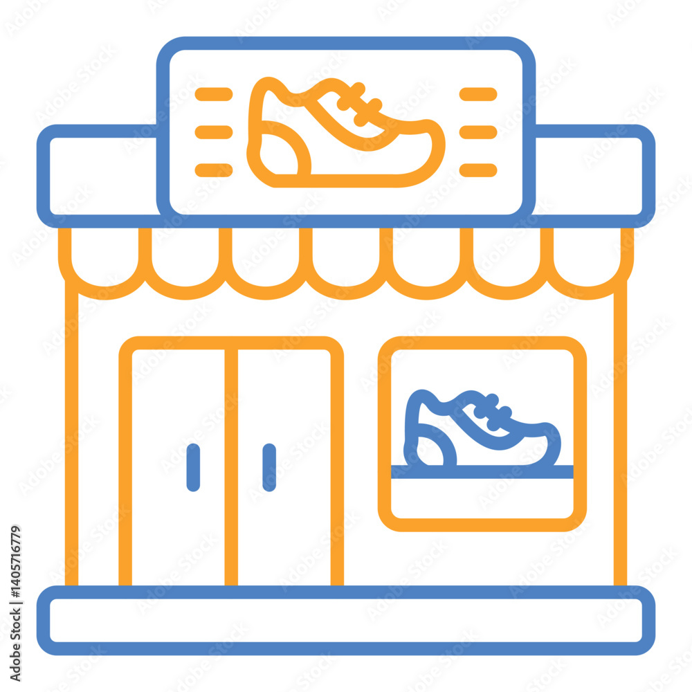 Fototapeta premium Shoe shop Icon