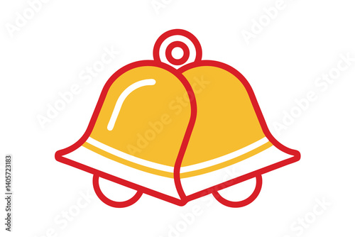christmas bell vector illustration