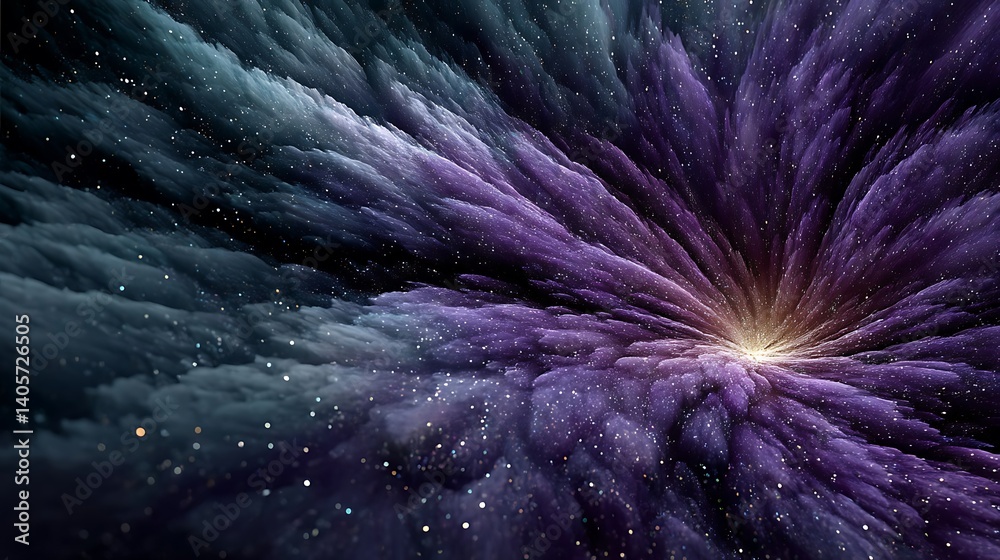 Fototapeta premium Cosmic explosion of nebulae and stardust.