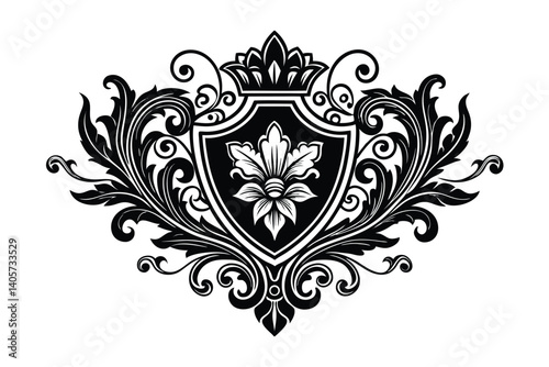 ornate shield design
