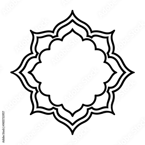 Luxury floral divider terms element of general and specific on white background