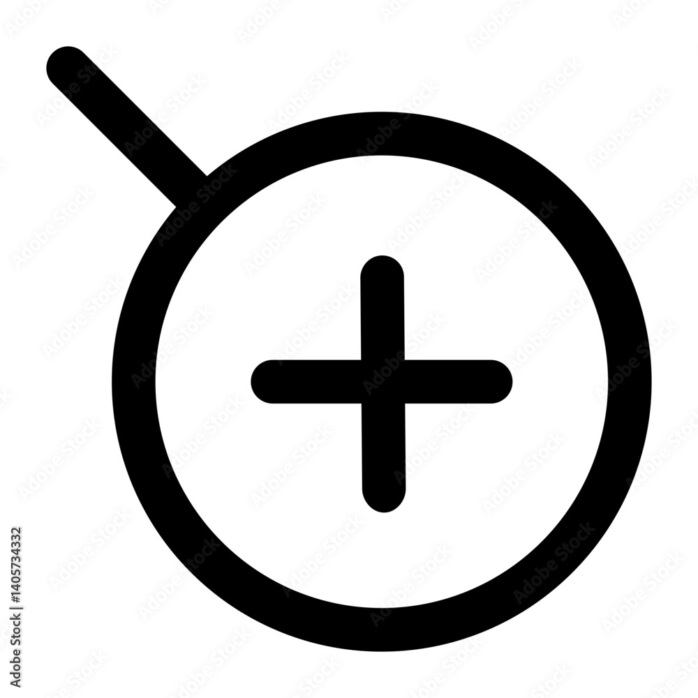 Fototapeta premium zoom in icon