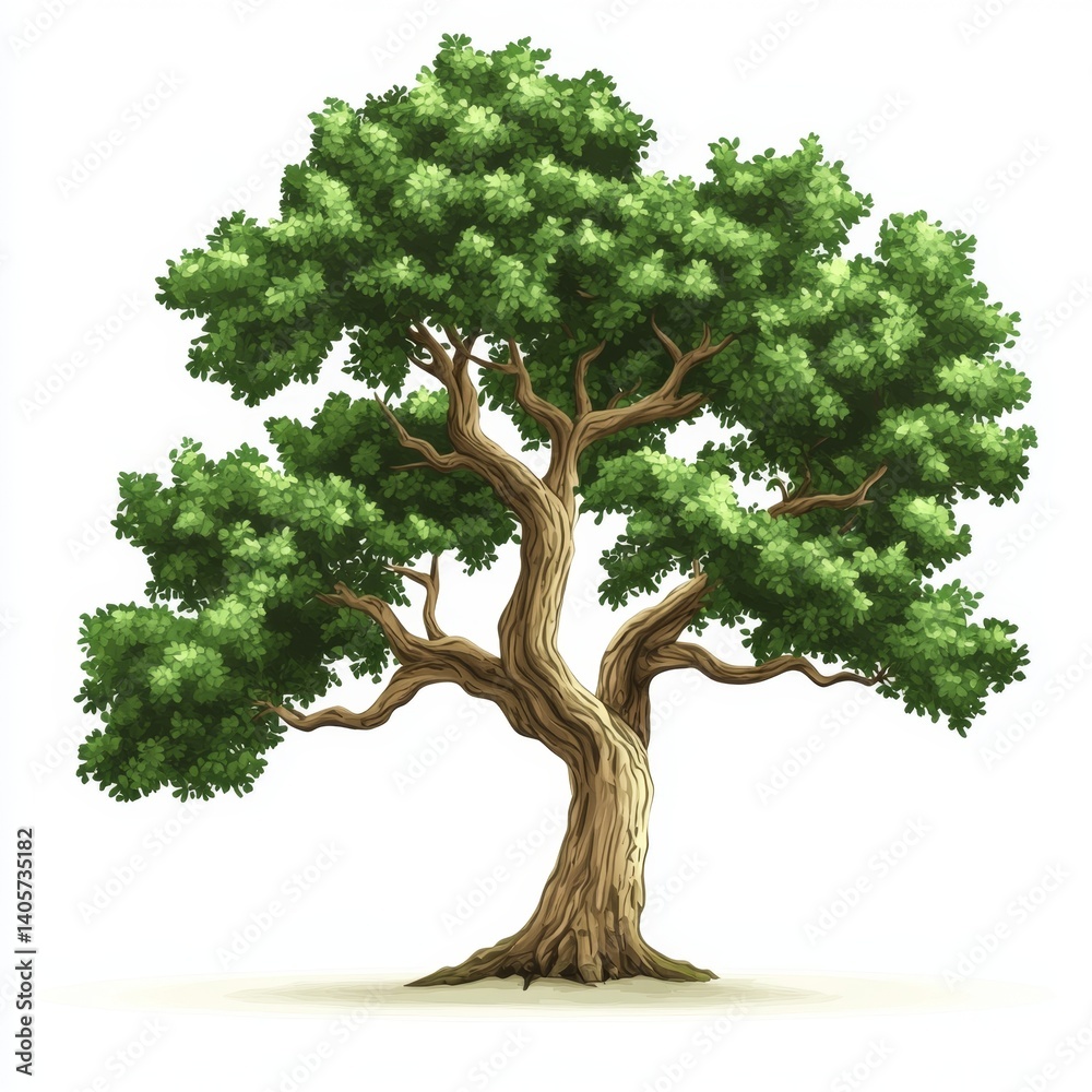 Lush green tree illustration Lush green tree illustration