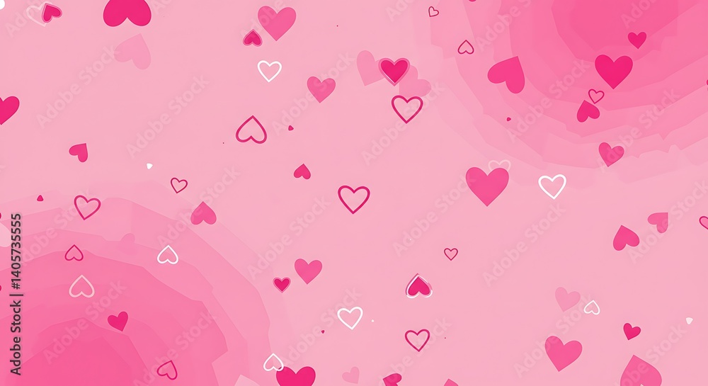 Whispers of Rose and Heart AI Generated
