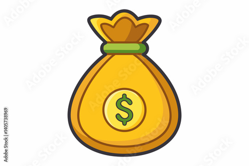 money bag with money
