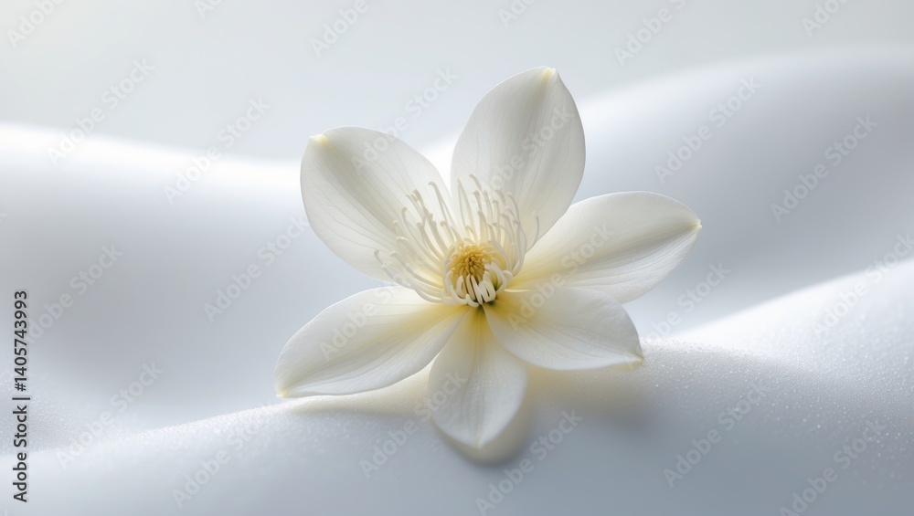 Closeup of orange tree flower isolated on white background. Blossom. Macro of white citrus tree bloom. Closeup of orange tree flower isolated on white background. Blossom. Macro of white citrus tree bloom.