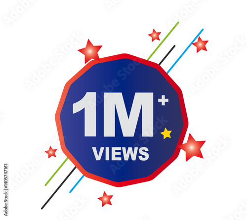 Download this views celebration thumnail banner set 1M to 1M, ik view, 1 M view 18.ai