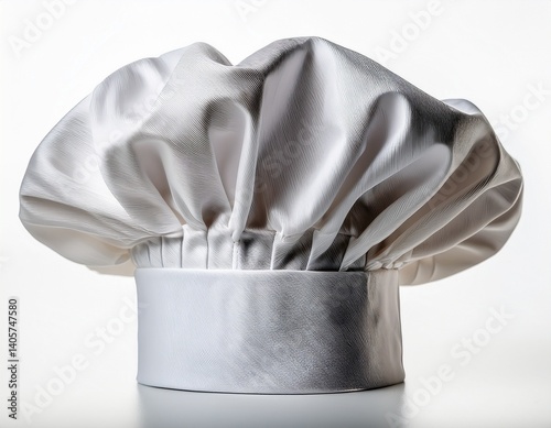 original cooks cap chef s hat close up isolated on a white background photo