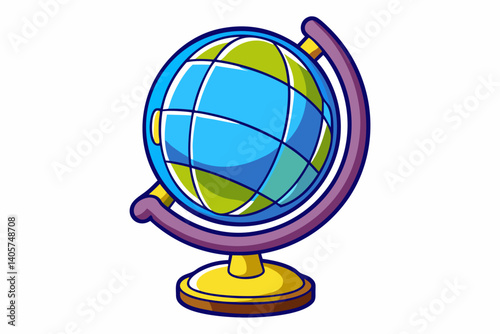 globe on a white background